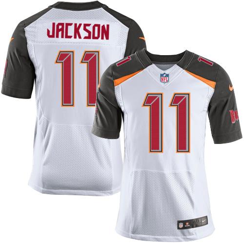 Nike Buccaneers #11 DeSean Jackson White Men's Stitched NFL New Elite Jersey - Click Image to Close